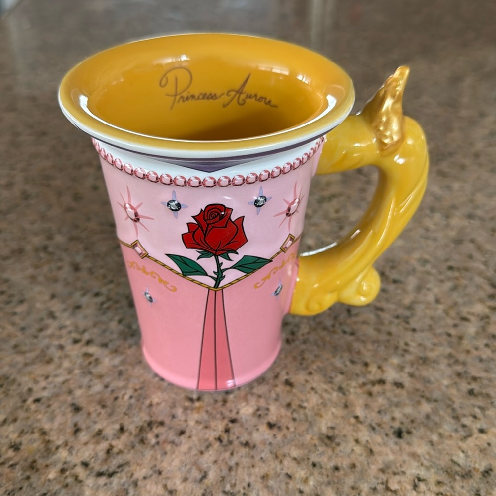Sleeping Beauty Pink/Blue dress mug from Disneyland